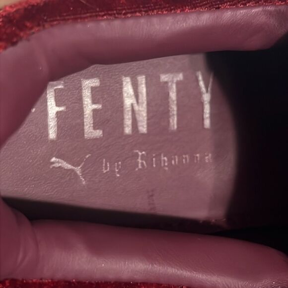 🔥🔥Puma Fenty by Rhianna creepers suede platform sneakers burgundy Sz 6.5 - GUC - Picture 8 of 11